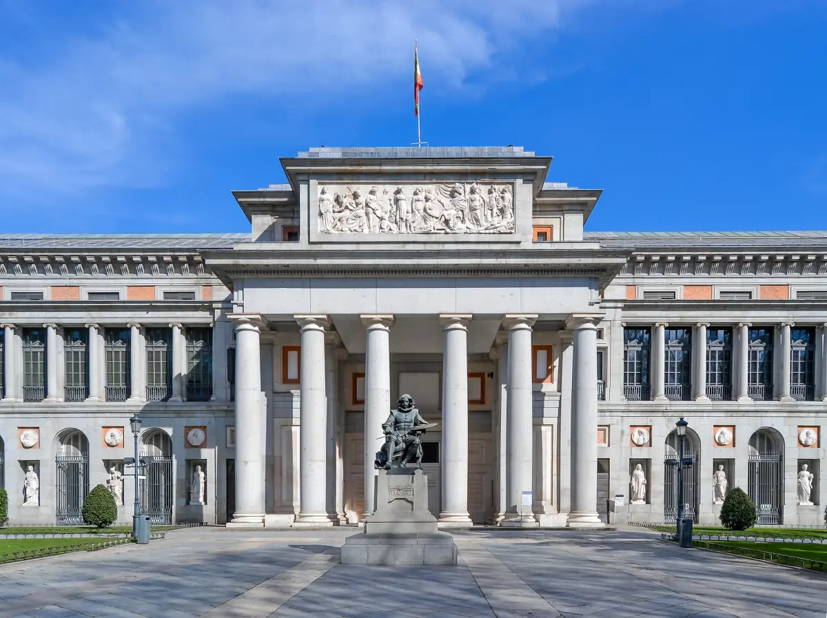 The Velázquez facade of the Prado Museum