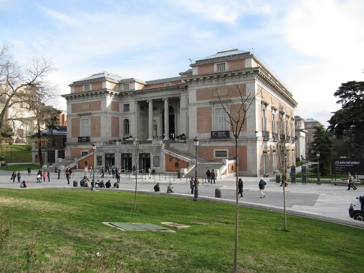 The Prado Museum seen across the lawn