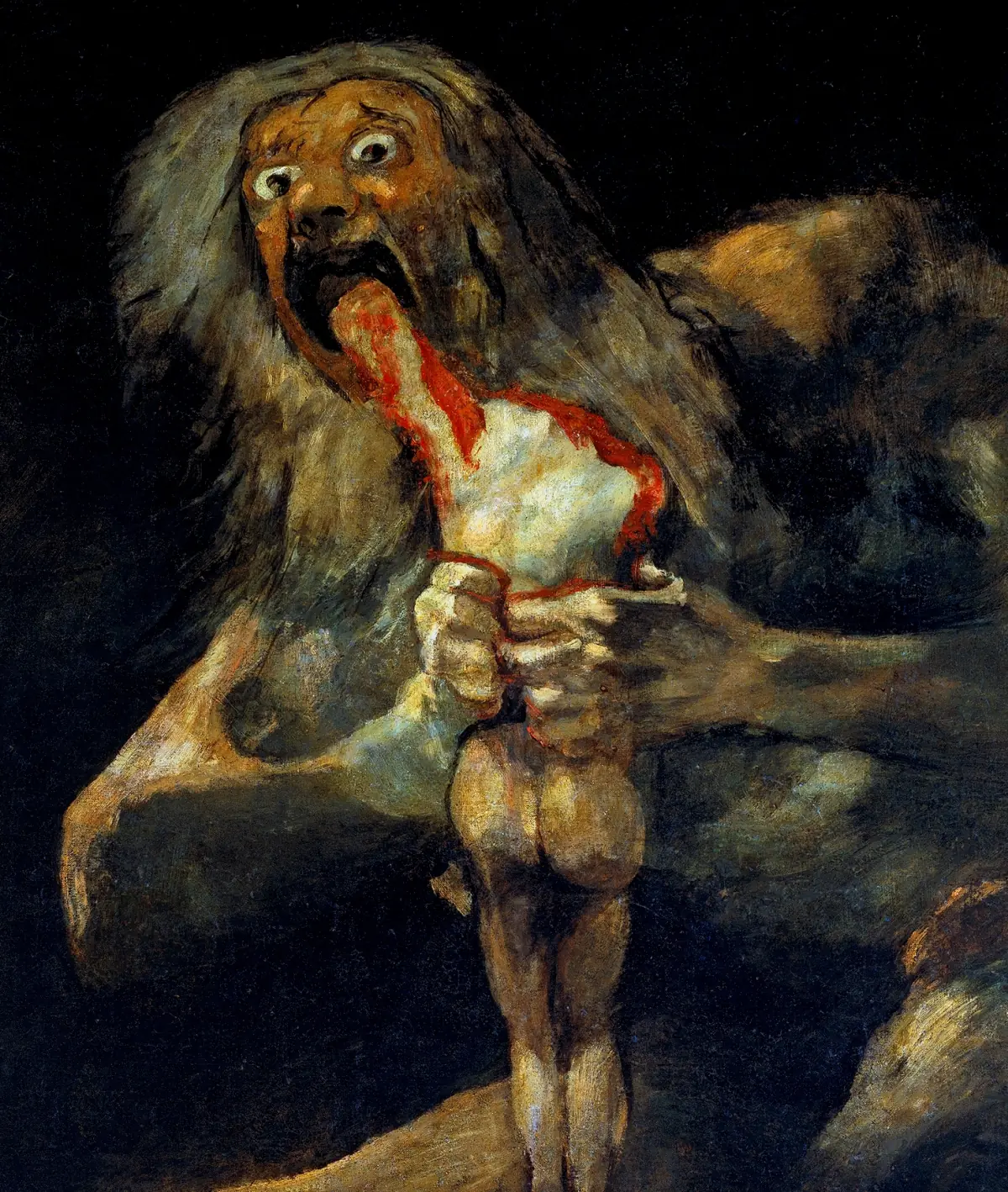Saturn Devouring His Son, one of Goya's Black Paintings
